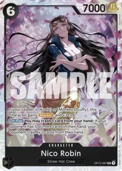 Nico Robin OP12-087 SR Foil Legacy Of The Master Mint One Piece TCG Card - Image 1