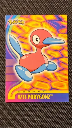 Topps Pokemon TV Animation Edition Porygon2 #233 Trading Card 2000 - LP - Image 2