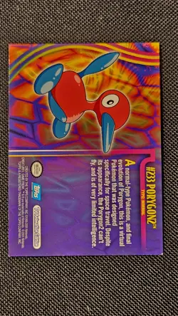 Topps Pokemon TV Animation Edition Porygon2 #233 Trading Card 2000 - LP - Image 3