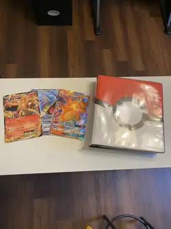 100 Page Binder With Around 600 Pokemon Cards Included! Unique Cards As well! - Image 1