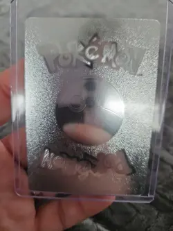 Jolteon GX Silver Foil Fan Art Vinyl Textured Collector Pokemon Display Card - Image 2
