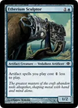 MTG Etherium Sculptor, Shards of Alara, Damaged, English - Image 1