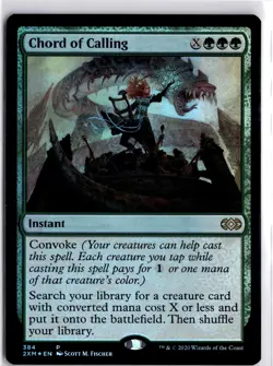MTG: Double Masters Chord Of Calling Foil Promo Rare 384 Trading Card TCG - Image 1