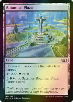 MTG Botanical Plaza Foil ** Streets of New Capenna ** English (NM) - Image 1