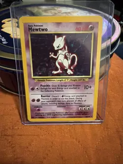 🔥 Mewtwo Holo Rare 10/102 Base Set Unlimited Lightly Played LP Pokemon TCG 🔥 - Image 1