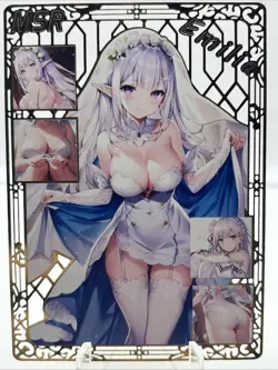 Goddess Story Gold METAL Card - No Serial Number - Anime Bikini Error Emilia - Image 1