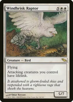 1x Windbrisk Raptor - NM English MTG -Shadowmoor - Image 1