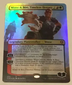 Minsc & Boo, Timeless Heroes Borderless Foil NM Commander Legends Baldur's Gate - Image 1