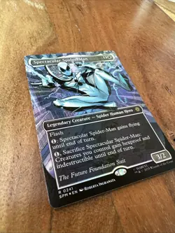 Spectacular SpiderMan (0241)(Borderless)(Textured Foil) Marvel's Spider-Man Foil - Image 3