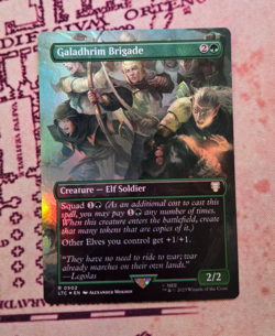 MTG Foil Galadhrim Brigade Lord of the Rings Tales of Middle Earth NM - Image 1