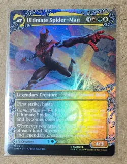 MtG Spider-Man: Miles Morales / Ultimate Spider-Man Borderless FOIL M/NM #0211 - Image 2