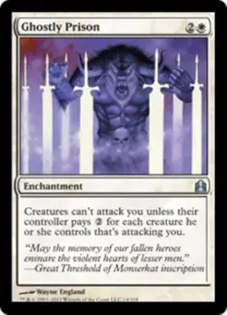 1x Ghostly Prison Light Play MTG Magic - Kid Icarus - - Image 1