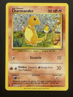 Charmander 001/034 Trading Card Game Classic Holo Pokemon TCG Near Mint - Image 1