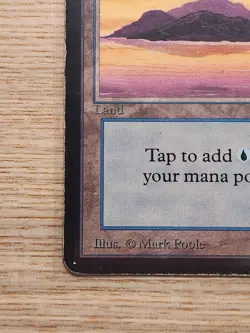 Magic the Gathering MTG Island (A) Alpha Edition Heavily Played HP - Image 5
