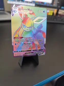 Glaceon VMAX (Secret) 208/203 SWSH07: Evolving Skies Custom Holo Fan Art Card - Image 3