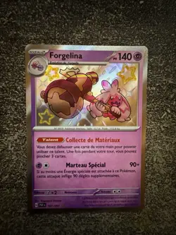 FORGELINA SHINY - POKEMON 167/091 EV4.5 PAF DESTINEES DE PALDEA NEUF FR - Image 1