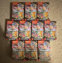 Pokemon TCG Mega Evolution Chaos Rising Booster Bundle Box Lot of 10 - Image 1