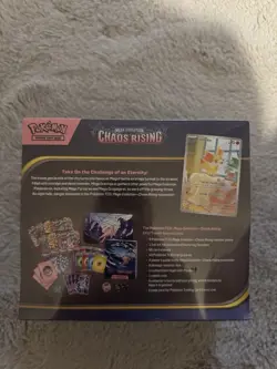 Pokemon TCG Elite Trainer Box Mega Evolution—Chaos Rising Booster Promo English - Image 2