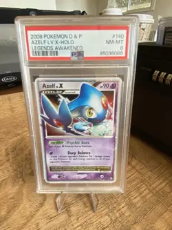 2008 Pokemon Diamond And Pearl Azelf Lvl X Holo Psa 8 (legends Awakened) - Image 1