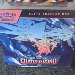 Pokemon TCG Mega Evolution Chaos Rising Elite Trainer Box English Booster Promo - Image 1