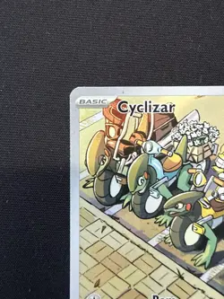 Pokemon TCG Cyclizar 215/182 Paradox Rift Holo Illustration Rare Card - Image 2