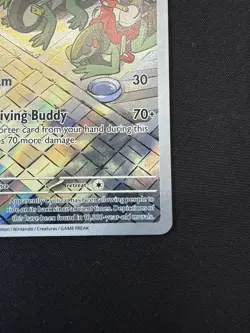 Pokemon TCG Cyclizar 215/182 Paradox Rift Holo Illustration Rare Card - Image 3