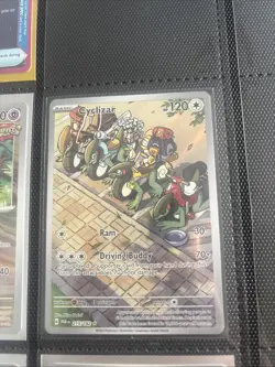 Pokemon TCG Cyclizar 215/182 Paradox Rift Holo Illustration Rare - Image 1