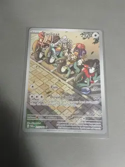 Pokemon TCG Cyclizar Paradox Rift 215/182 Holo Illustration Rare NM A - Image 1
