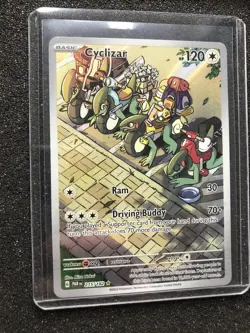 Pokemon TCG Cyclizar 215/182 Paradox Rift Holo Illustration Rare - Image 2