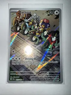 Pokemon TCG Cyclizar Paradox Rift 215/182 Holo Illustration Rare NM/MCondition - Image 1