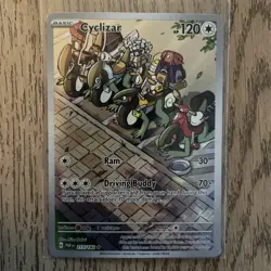 Pokemon TCG Cyclizar 215/182 Paradox Rift Holo Illustration Rare - Image 1