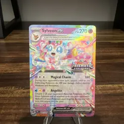 Sylveon EX 041/131 Stamped Prismatic Evolutions Surprise Box Promo Card - Image 1
