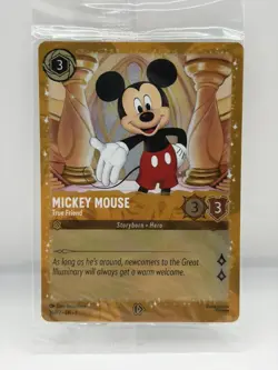 Lorcana Promo Card - Mickey Mouse True Friend - Puzzle - Foil 36/P2 - Sealed - Image 1