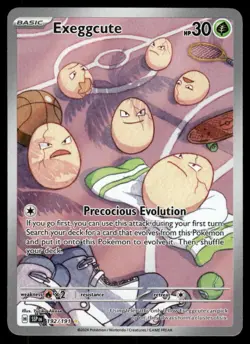 Pokemon Cards Exeggcute 192/191 Surging Sparks Illustration Rare NM - Image 1