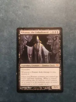 Mikaeus, the Unhallowed Dark Ascension Mythic Rare Magic the Gathering Card LP - Image 1