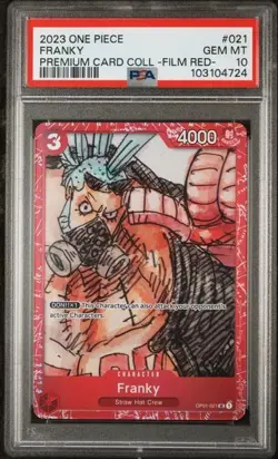 One Piece Film Red 2023 ST01-021 Franky Card PSA 10 Gem Mint Premium Card Collec - Image 1