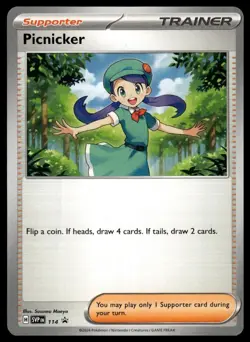 Picnicker SVP 114 Scarlet & Violet Black Star Promo Pokemon Card NEAR MINT NM - Image 1