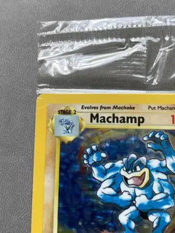 Sealed Machamp Base Set 8/102 1st Edition Holo Pokemon Card Rare - Image 3