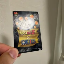 One Piece Dragon Ball Card Weekly Shonen Jump 40th Luffy Goku Eating No.013 - Image 4