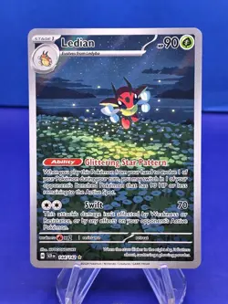 Ledian 144/142 Stellar Crown Pokemon TCG Pokemon Card NM/M illustration rare - Image 1