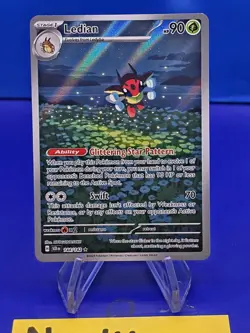 Ledian 144/142 Stellar Crown Pokemon TCG Pokemon Card NM/M illustration rare - Image 1