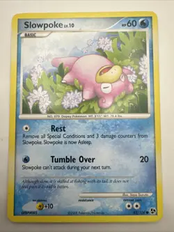 Pokemon Slowpoke 82/106 Great Encounters Common Card 2008 - Image 1