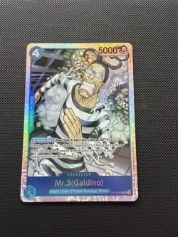 One Piece TCG - Mr.3(Galdino) OP16-056 SR - The Time of Battle ENG NM - Image 1