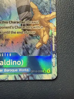 One Piece Mr.3(Galdino) (Alternate Art) OP16-056 The Time of Battle Foil - Image 4