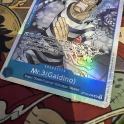 Mr.3(Galdino) OP16-056 SR NM One Piece The Time of Battle English - Image 2