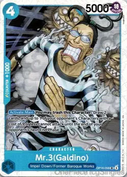 MR.3(GALDINO) (056) OP16-056 SR THE TIME OF BATTLE ONE PIECE - Image 1