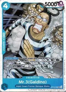 MR.3(GALDINO) (056) OP16-056 SR THE TIME OF BATTLE ONE PIECE - Image 1