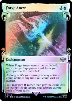 Magic The Gathering MTG FORGE ANEW FOIL SHOWCASE SCROLL The Lord of the Rings NM - Image 1