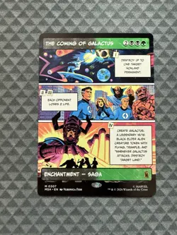 MTG The Coming of Galactus #0307 Borderless Mythic Marvel Super Heroes (MSH) - Image 1