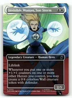 MTG: Invisible Woman, Sue Storm (Borderless) #323 Marvel Super Heroes Foil - Image 1